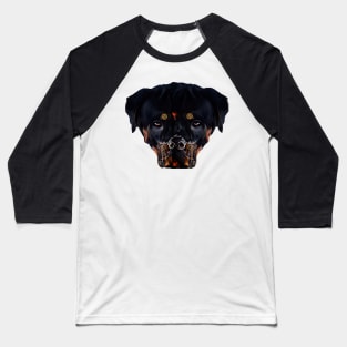 Rottweiler Steampunk art Baseball T-Shirt